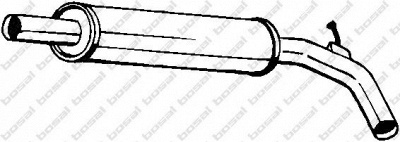 BOSAL 227463 -  Средний глушитель выхлопных газов