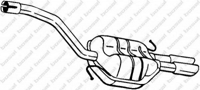 BOSAL 233155 - Глушитель выхлопных газов конечный