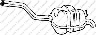 BOSAL 233161 - Глушитель выхлопных газов конечный