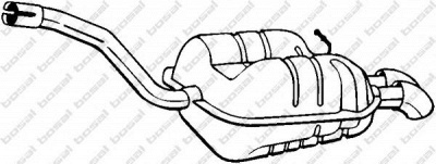 BOSAL 233187 - Глушитель выхлопных газов конечный