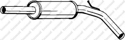 BOSAL 233323 -  Средний глушитель выхлопных газов
