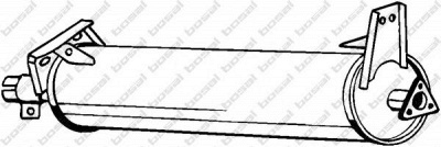 BOSAL 233497 -  Средний глушитель выхлопных газов
