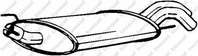 BOSAL 233715 -  Глушитель выхлопных газов конечный