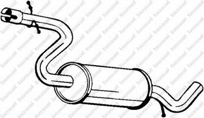 BOSAL 233811 -  Средний глушитель выхлопных газов