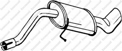 BOSAL 247035 - Глушитель выхлопных газов конечный