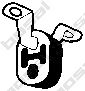 BOSAL 255098 -  Резиновые полоски, система выпуска