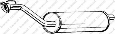 BOSAL 278135 -  Средний глушитель выхлопных газов