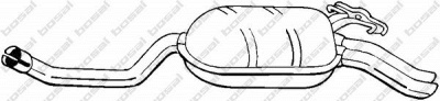 BOSAL 278195 -  Глушитель выхлопных газов конечный