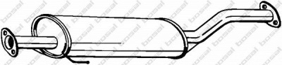 BOSAL 278267 -  Средний глушитель выхлопных газов