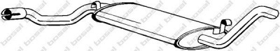 BOSAL 278277 - Средний глушитель выхлопных газов
