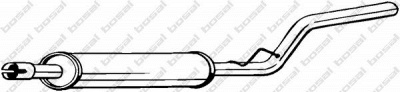 BOSAL 278337 -  Средний глушитель выхлопных газов