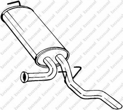 BOSAL 278651 -  Глушитель выхлопных газов конечный