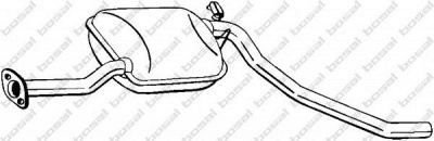 BOSAL 278991 - Средний глушитель выхлопных газов