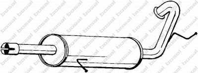 BOSAL 279127 - Глушитель выхлопных газов конечный