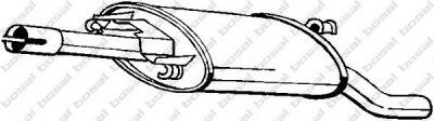 BOSAL 279653 -  Глушитель выхлопных газов конечный