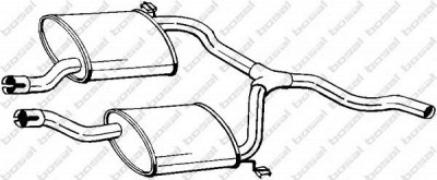 BOSAL 279913 -  Средний глушитель выхлопных газов