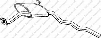 BOSAL 280071 -  Средний глушитель выхлопных газов