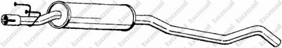 BOSAL 281039 -  Средний глушитель выхлопных газов