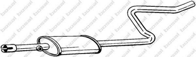 BOSAL 281283 -  Средний глушитель выхлопных газов