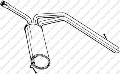 BOSAL 281795 -  Глушитель выхлопных газов конечный
