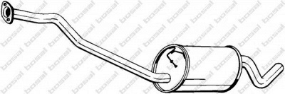 BOSAL 281845 -  Средний глушитель выхлопных газов