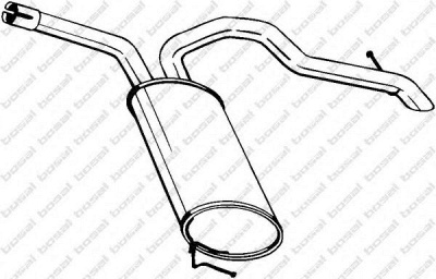 BOSAL 281877 -  Глушитель выхлопных газов конечный
