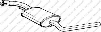 BOSAL 281891 - Средний глушитель выхлопных газов