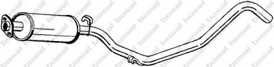 BOSAL 282119 -  Средний глушитель выхлопных газов