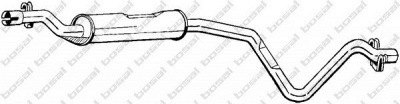 BOSAL 282247 - Средний глушитель выхлопных газов