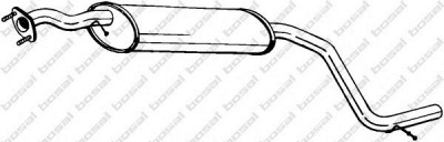 BOSAL 283565 - Средний глушитель выхлопных газов