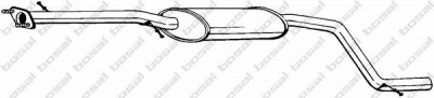 BOSAL 285193 - Средний глушитель выхлопных газов