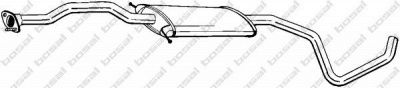 BOSAL 285291 - Средний глушитель выхлопных газов
