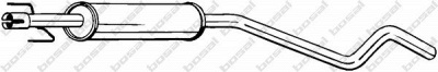 BOSAL 286475 -  Средний глушитель выхлопных газов