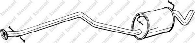 BOSAL 291005 - Средний глушитель выхлопных газов