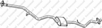 BOSAL 293413 - Средний глушитель выхлопных газов