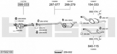BOSAL sys02100 -  