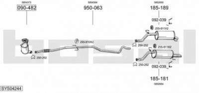 BOSAL sys04244 -