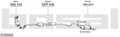 BOSAL sys04260 -  Система выпуска ОГ