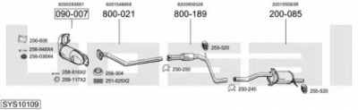 BOSAL sys10109 -  Система выпуска ОГ