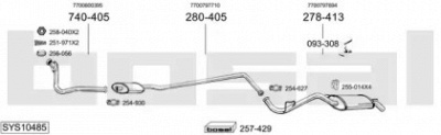 BOSAL sys10485 - Система выпуска ОГ