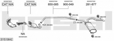 BOSAL sys10642 -  Система выпуска ОГ