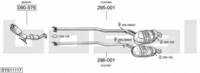 BOSAL sys11117 -  Система выпуска ОГ