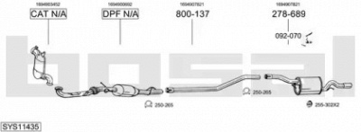BOSAL sys11435 -  Система выпуска ОГ