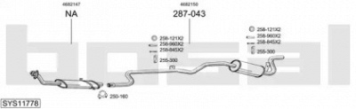 BOSAL sys11778 - Система выпуска ОГ