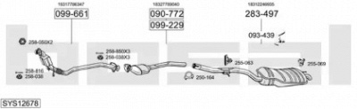 BOSAL sys12678 -  Система выпуска ОГ