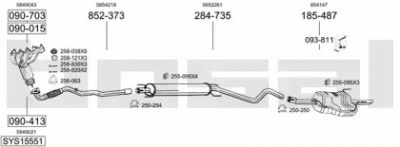 BOSAL sys15551 -