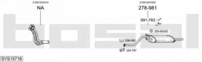 BOSAL sys15718 - Система выпуска ОГ