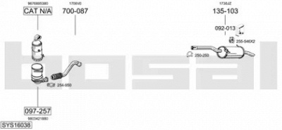 BOSAL sys16038 -