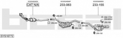 BOSAL sys16772 - Система выпуска ОГ