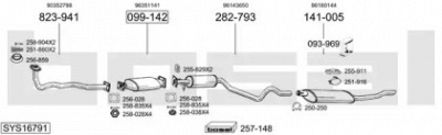 BOSAL sys16791 -  Система выпуска ОГ